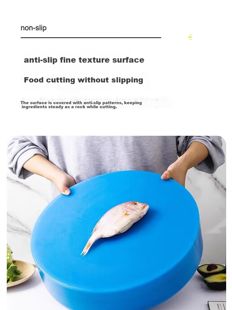 Xiyao Commercial Hotel PE Plastic Color-Coded Cutting Board 40x2cm Yellow (Jingcang) 11