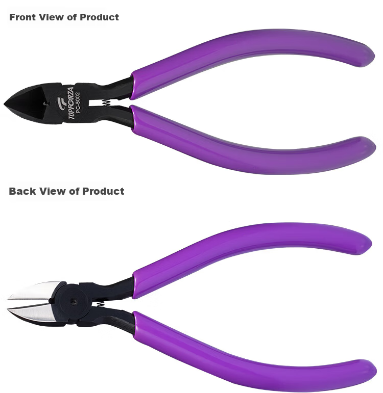 TOPFORZA Multi-Function Diagonal Pliers 5 Inch PC-5002 Electrician Wire Cutting Pliers 8