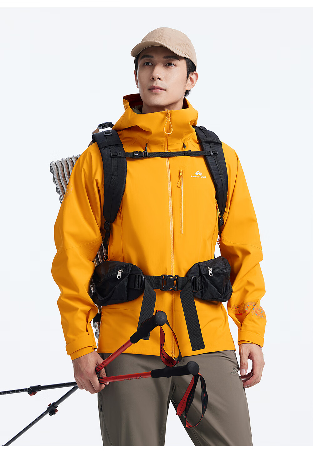 Toread Jin Yi Wei Three-Pocket Men's Softshell Jacket Summer Casual Outdoor Windproof Waterproof Hiking Mountaineering Coat 43