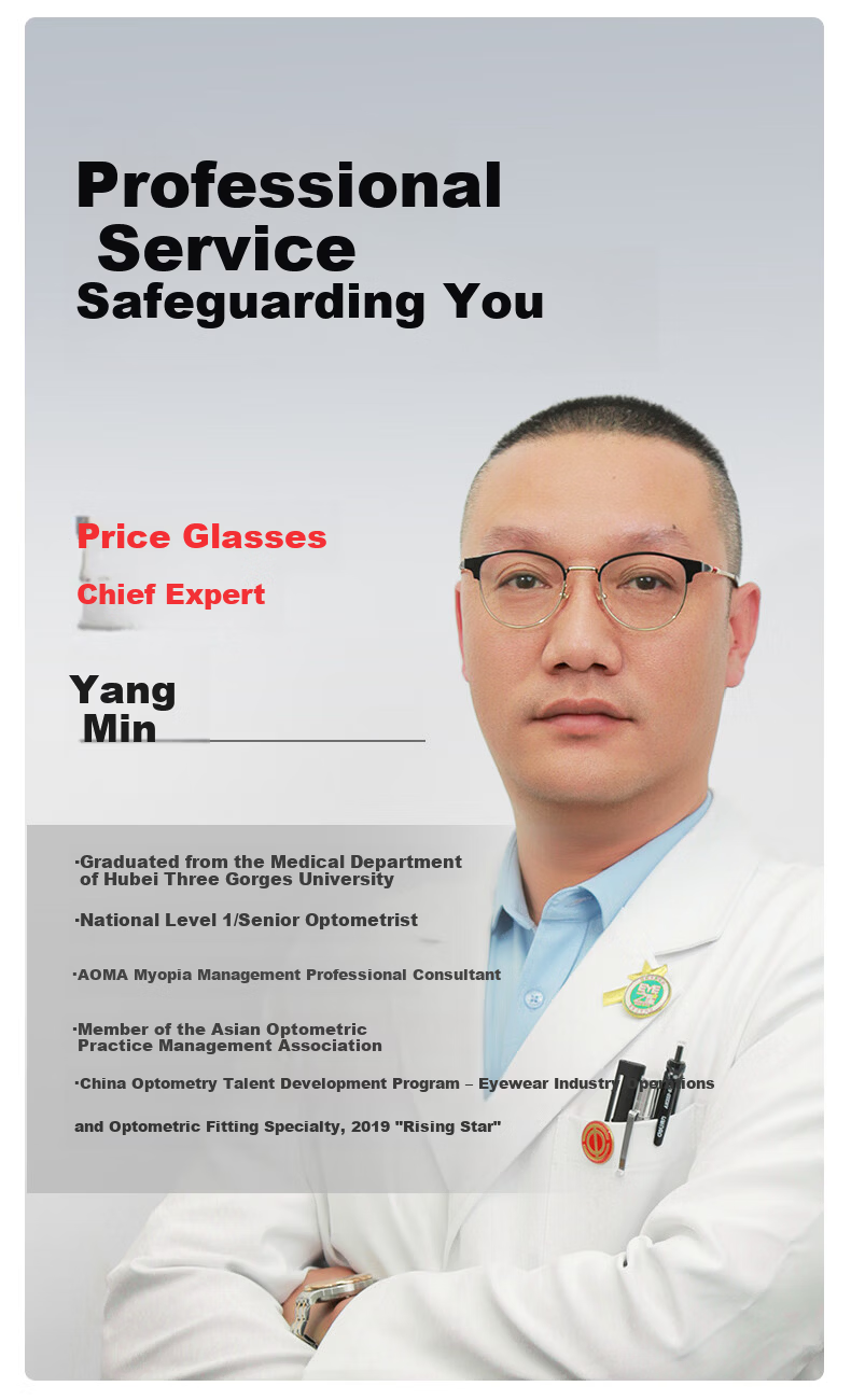 Pulais Unisex Reading Glasses 1.60 MR-8 Ultra Tough Ultra Light Blue Light Blocking Pure Titanium +1.00 Diopter 1