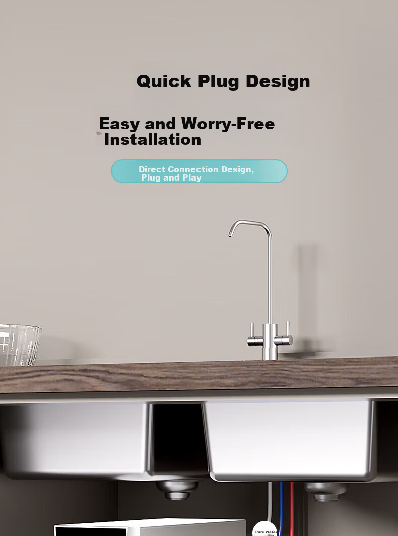 Yibai Water Purifier Faucet Kitchen Household Direct Drinking 2-Way Dual Outlet Sink Faucet Vegetable Washing Basin Universal 304 Stainless Steel Faucet 12
