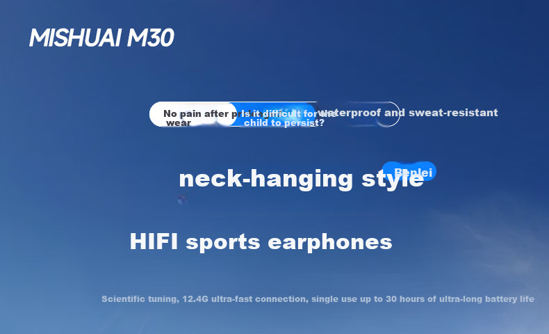 Mishuai Benlei 520 Gift Bluetooth Neckband Wireless Sports Noise-Cancelling Earphones 2026 New Model Compatible with Huawei and Apple Phones 5