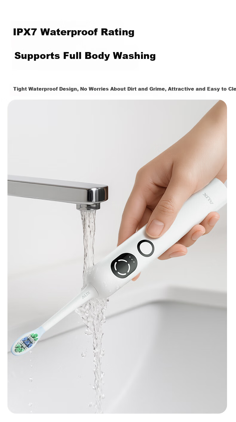 AUX S08 Electric Toothbrush - 60-Day Long Battery Life, Fast Charging, Deep Cleaning, Student/Adult Gift Recommendation, Champagne Gold - Women's Day Gift 8