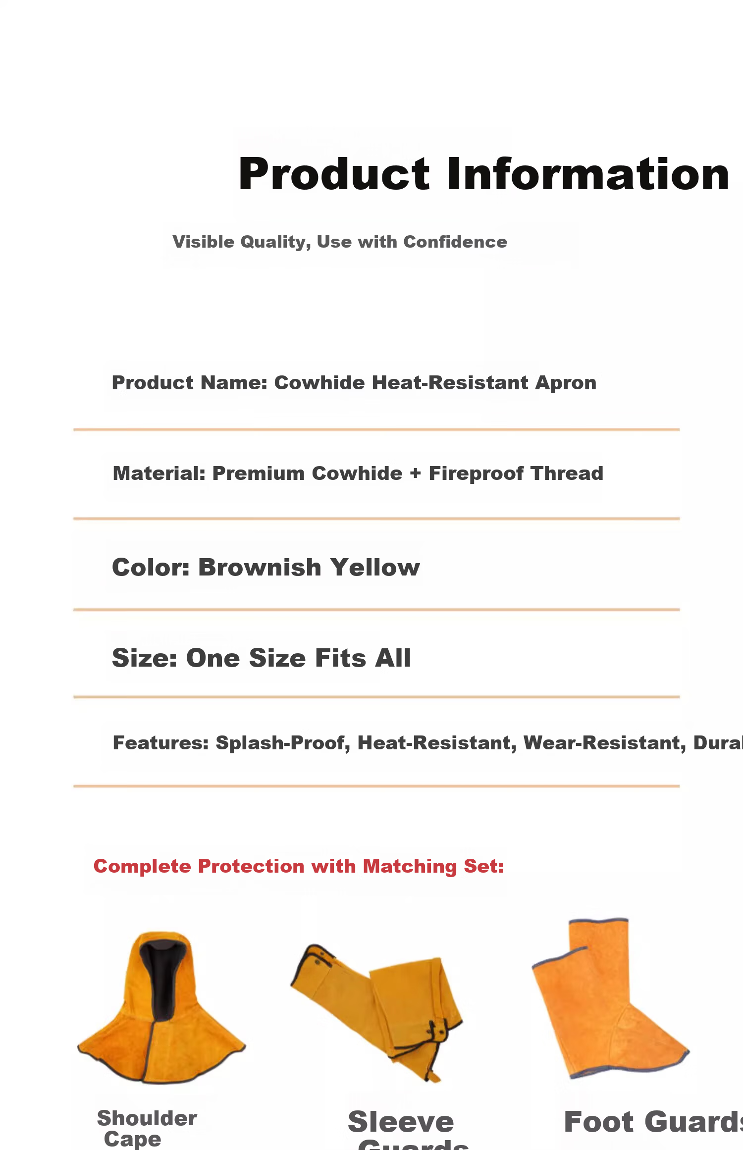 Minggu Leather Welding Fire-Resistant Foot And Leg Guards, Welder Foot Covers Protective Foot Covers Wear-Resistant Heat Insulation Anti-Spatter 6