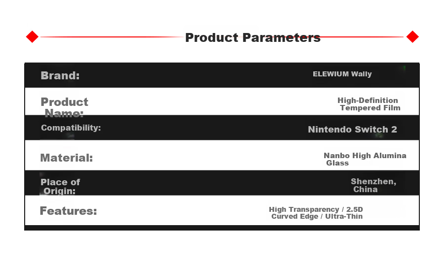 Wally Compatible Switch 2nd Gen 2025 Tempered Glass Screen Protector for Nintendo Switch HD Anti-Fingerprint Anti-Drop Full Coverage Glass Accessory - Easy Apply 15
