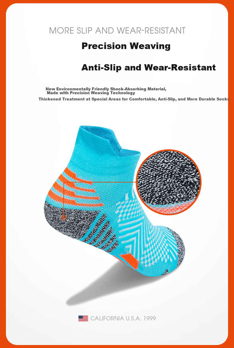 TFO 5th Generation Outdoor Socks Sweat-Absorbing Sports Hiking Mountaineering Socks A2902420 Women's Fluorescent Green M 4