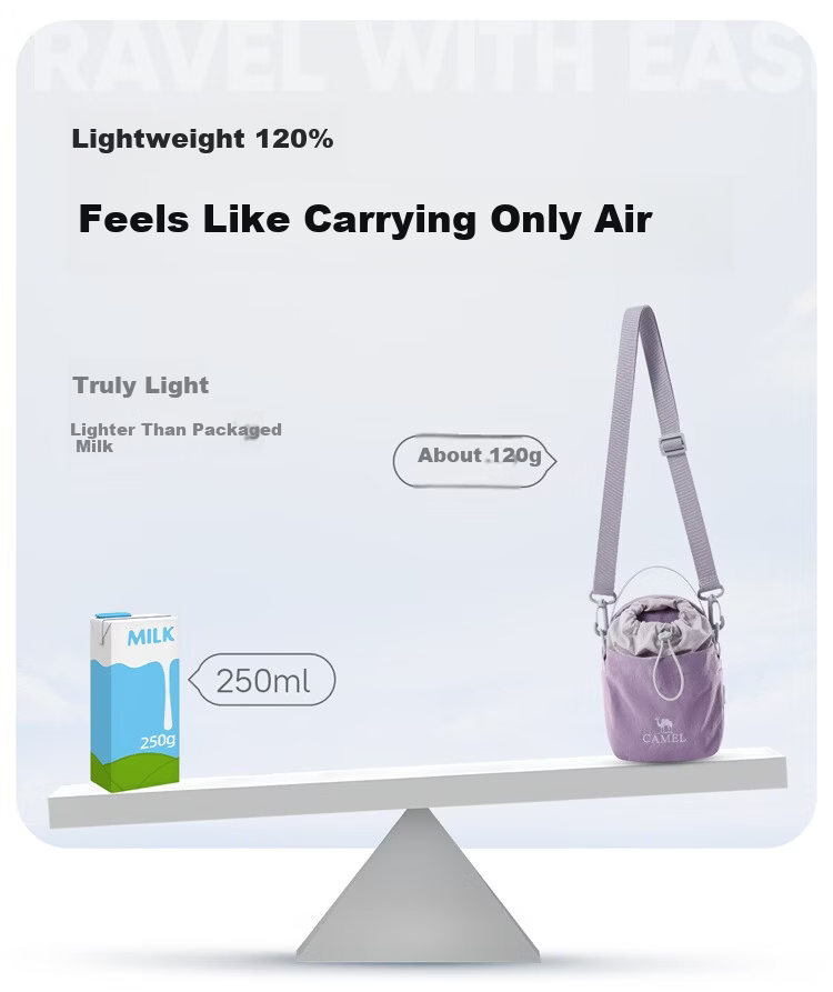 CAMEL Fashion Lightweight Outdoor Hiking Crossbody Shoulder Phone Bag Portable Lightweight Water Bottle Bag 576BB35022 3