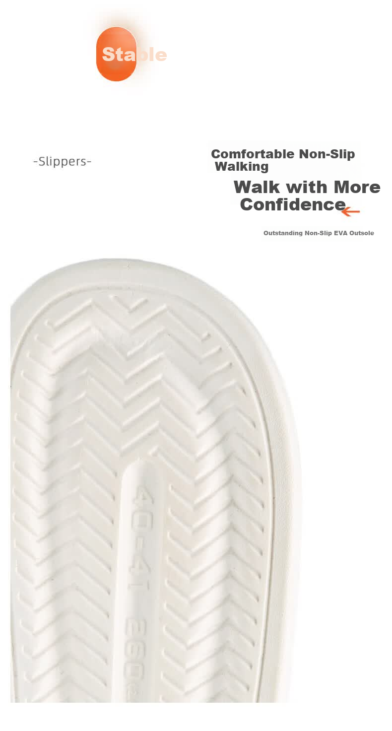 Qiumuxi Non-Slip Slippers Men Indoor Home Bathroom Soft Thick Sole Silent Couple Caramel 44-45 4