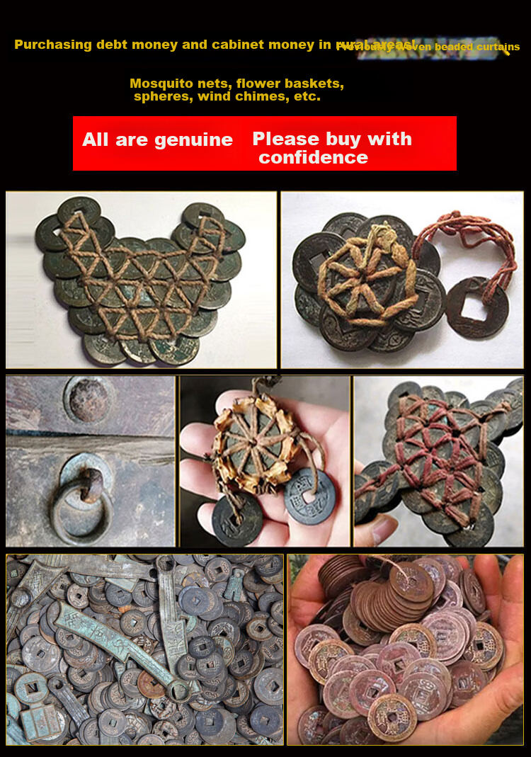 Feng Shui Pavilion Five Emperor Coins Pendant Brass Gourd with Cinnabar for Doorway Bedroom Kitchen Balcony Hanging Decor 7