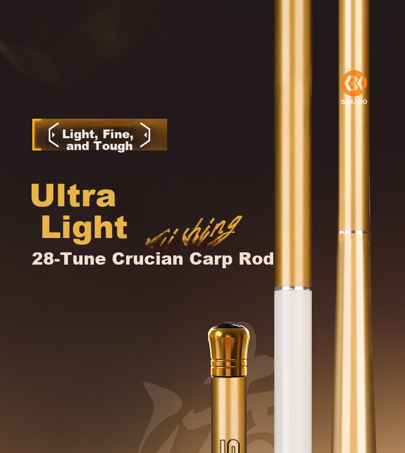 SIMAGO Ximando Beginner Fishing Rod Set 28-Tone Ultra-Light Ultra-Thin Hand Rod Tai Fishing Rod Wild Fishing Crucian Carp Rod 4.5m 1
