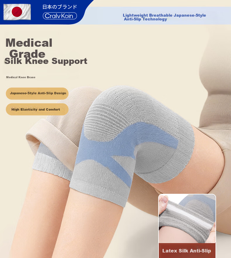 CRALVKOIN Medical Knee Brace for Warmth, Arthritis, Meniscus Injury, Effusion, Cold Legs, Cold Prevention, Autumn And Winter Season, Middle-Aged And Elderly People 1