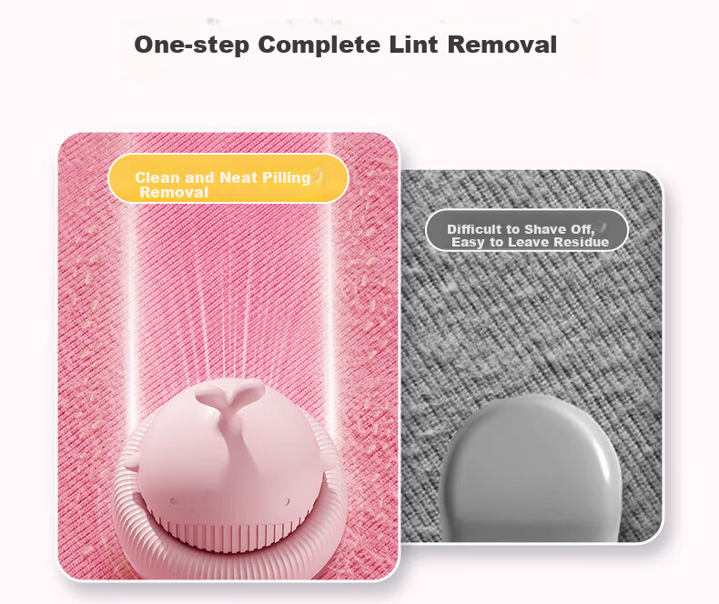 AUX Fabric Shaver Lint Remover Hair Trimmer Clothes Defuzzer Pilling Remover Hairball Remover Pink with 3 Replacement Blades 11