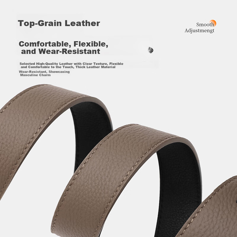 MEXICAN Vintage Men's Leather Belt Pin Buckle Genuine Top Layer Cowhide Business Casual Waistband Pants Belt Birthday Gift for Men