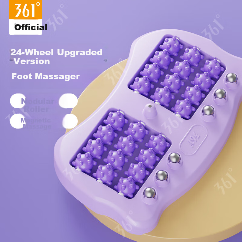 361° Foot Massager Roller Acupressure Foot Massage Board Reflexology Bead Foot Therapy Scraper for Home Use