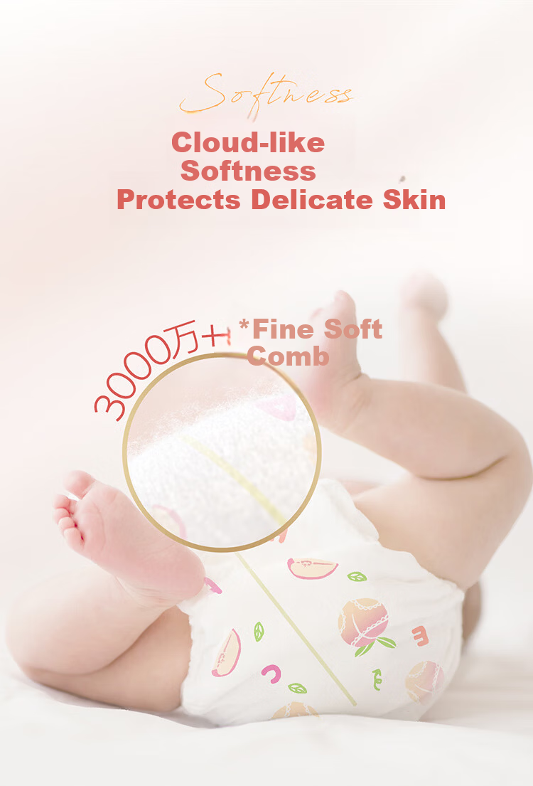 Huggies Platinum Little Peach Pants Diapers Medium M72 (6-11kg) Breathable Cooling Diapers 6