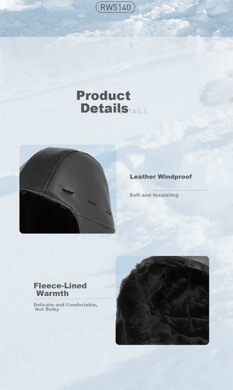 Raxwell Winter Safety Helmet with Removable Fleece Lined Thermal Cotton Padding, 8-Point Design, 1 Piece/Bag RW5140 2