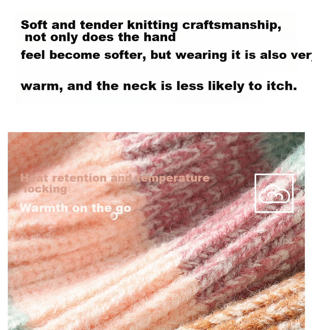 Beitais Children's Scarf 2025 New Boys Girls Outdoor Autumn Winter Windproof Warm Baby Knitted Scarf 7
