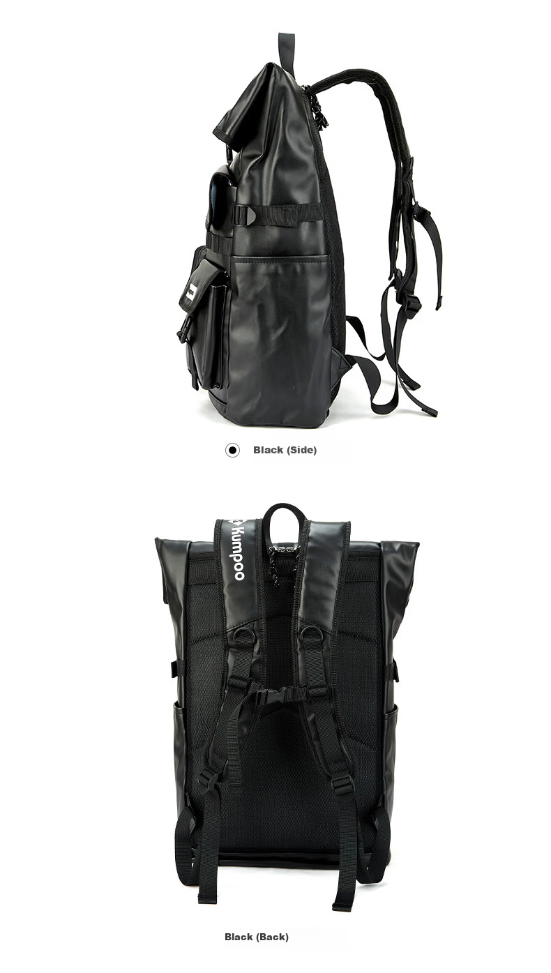 KUMPOO KBR-567 Large Capacity Badminton Sports Backpack with Separate Shoe Compartment, Black 4