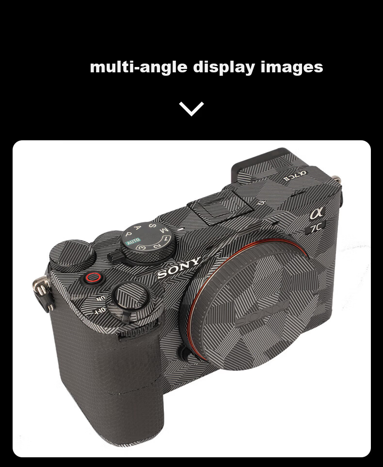 JJC [Imported 3M Material] Transparent Protective Film Skin Sticker for Sony A7C2 A7CII A7C Second Generation A7CR Camera Top Cover Body Accessory 2