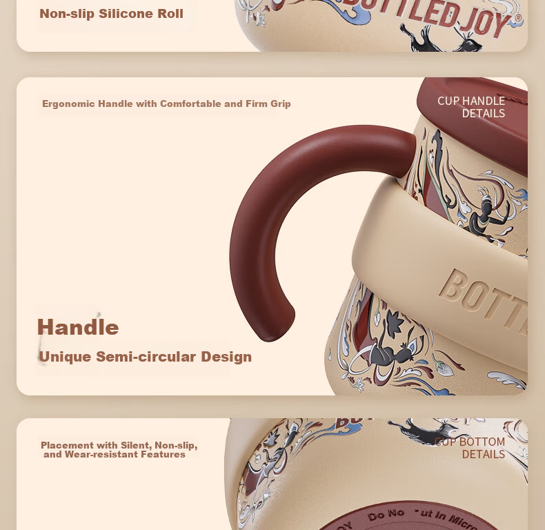 Dundun BOTTLED JOY Mug Office Coffee Cup Gift Insulated Cup Wang Yibo Student Water Bottle 17