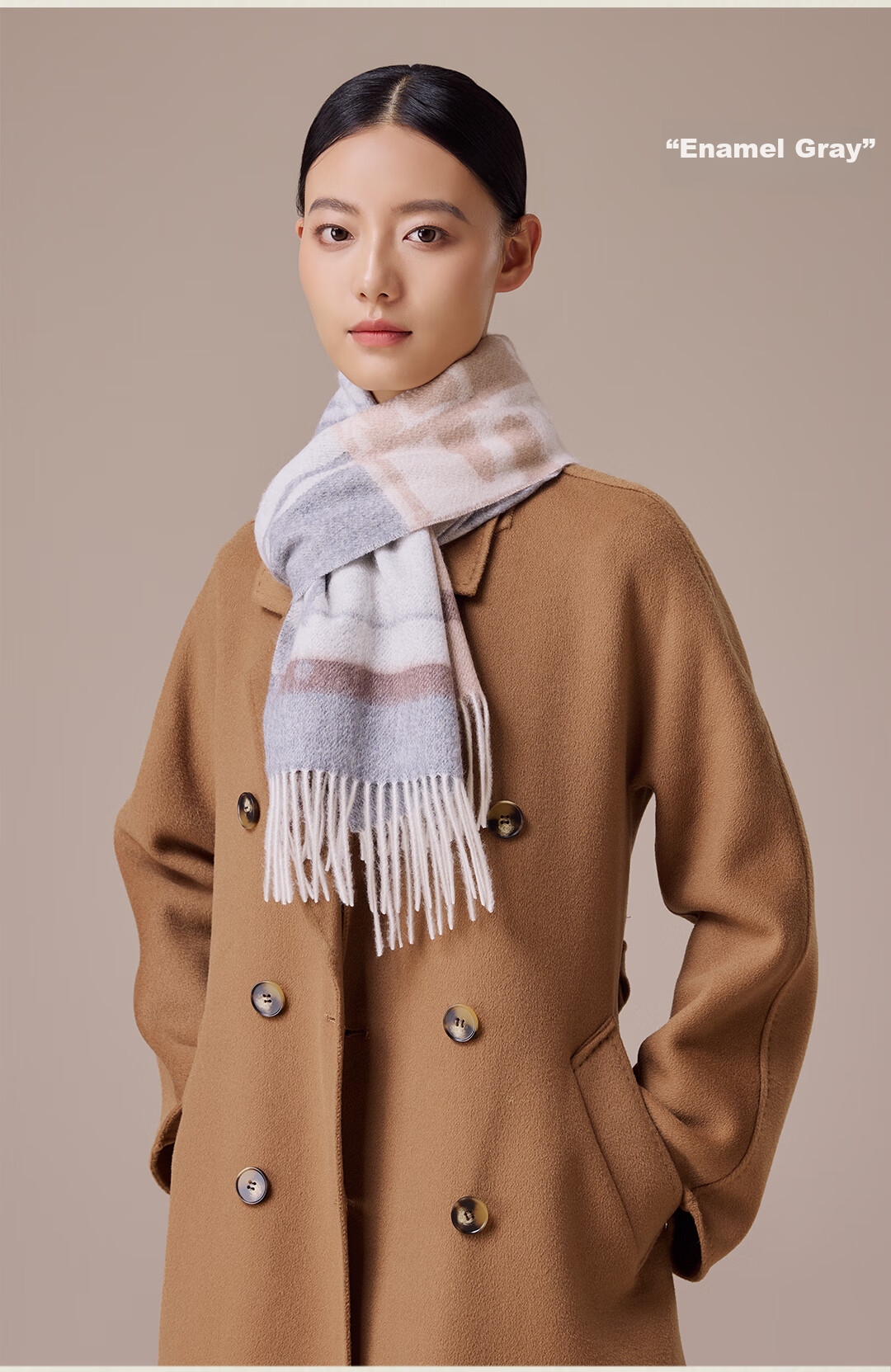 Shanghai Story 100% Cashmere Scarf for Women Autumn Winter New Extended Shawl Gift Box Mother's Day Birthday Gift for Mom 8
