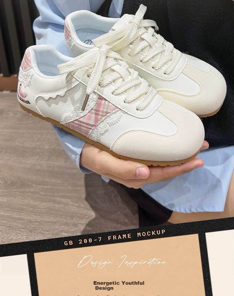 Warrior Women's German Training Shoes 2026 Summer New Soft Sole Casual Sneakers Light Blue 40 4