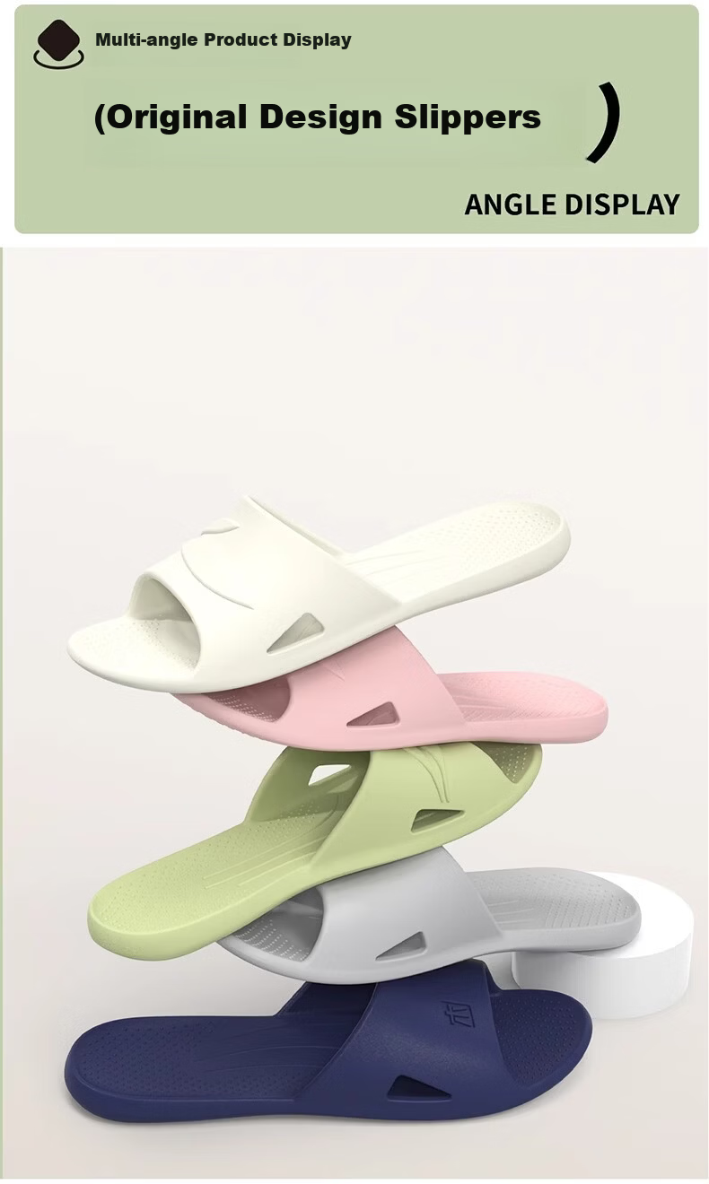 GEMAI Foldable Travel Slippers Women Portable Non-Slip Swimming Men Business Hotel Slippers Green Size 35-36 9