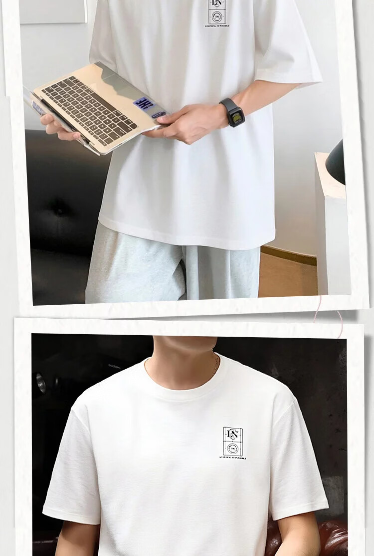 LI-NING Men's Summer Sports T-Shirt Fashion Casual Short Sleeve Lightweight Breathable Comfortable Skin-Friendly Tee Shirt 4