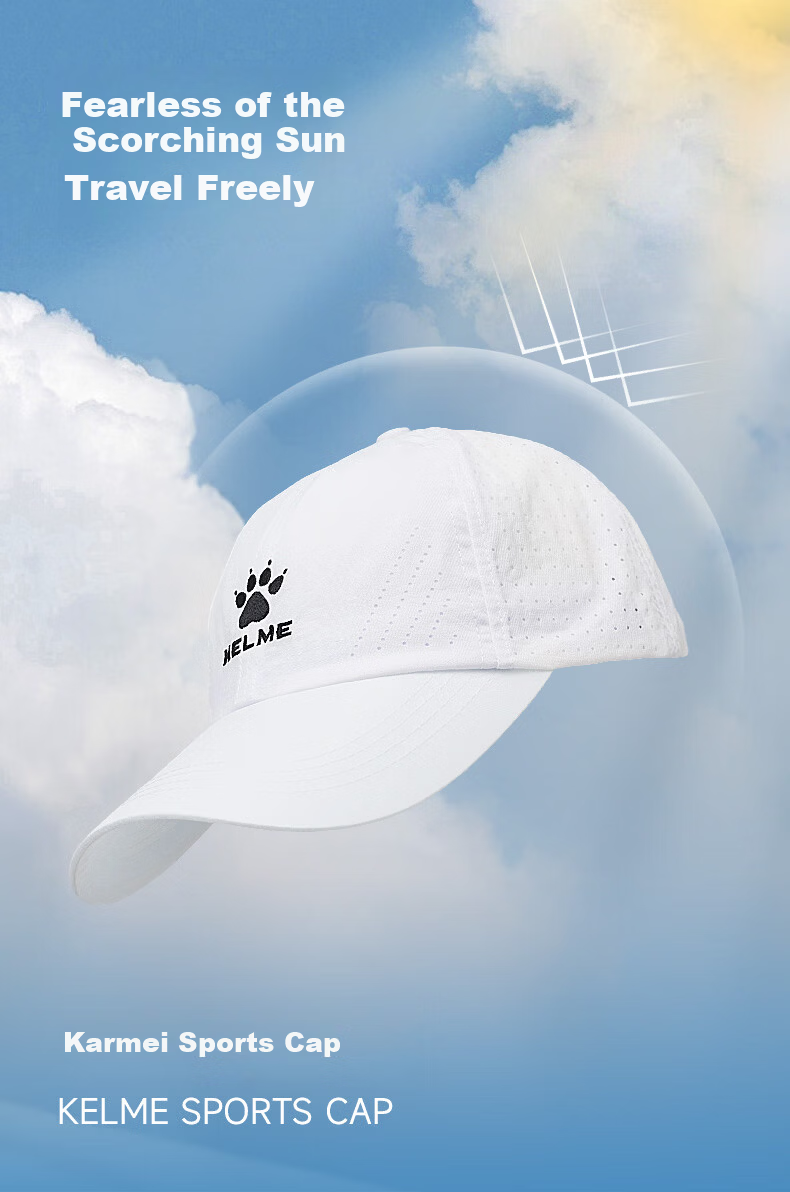 KELME Outdoor Sports Cap Summer Sun Protection Marathon Professional Running Baseball Cap Duckbill Cap 1