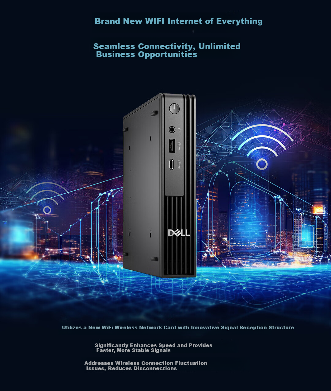 DELL QCM1250 Commercial Office Mini Desktop Computer 7020MFF Upgrade 2025 i5-14500T/16GB/1TB/Integrated Graphics/WIFI/Government Subsidy 5
