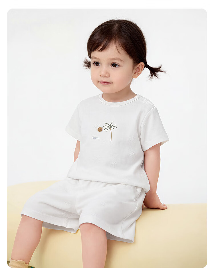 Balabala【balaOne】Baby Short Sleeve T-Shirt Set Infant Summer Outfit 2026 Cute Fashionable Adorable 21