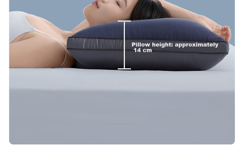 Mercury Home Textile Memory Fiber Antibacterial Mite-Resistant 100S Cotton Class A Neck Support Machine Washable Pillow Core Pair 48×74cm 15