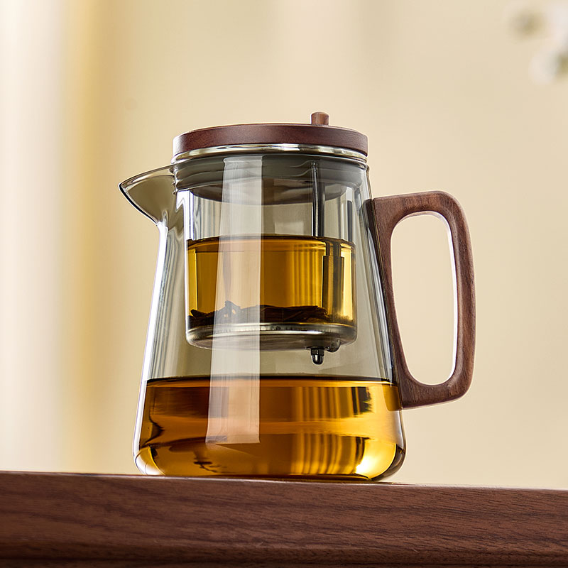 Mingguang Glass Teapot Tea Infuser Separation Drip Cup Brewing Pot Tea Strainer