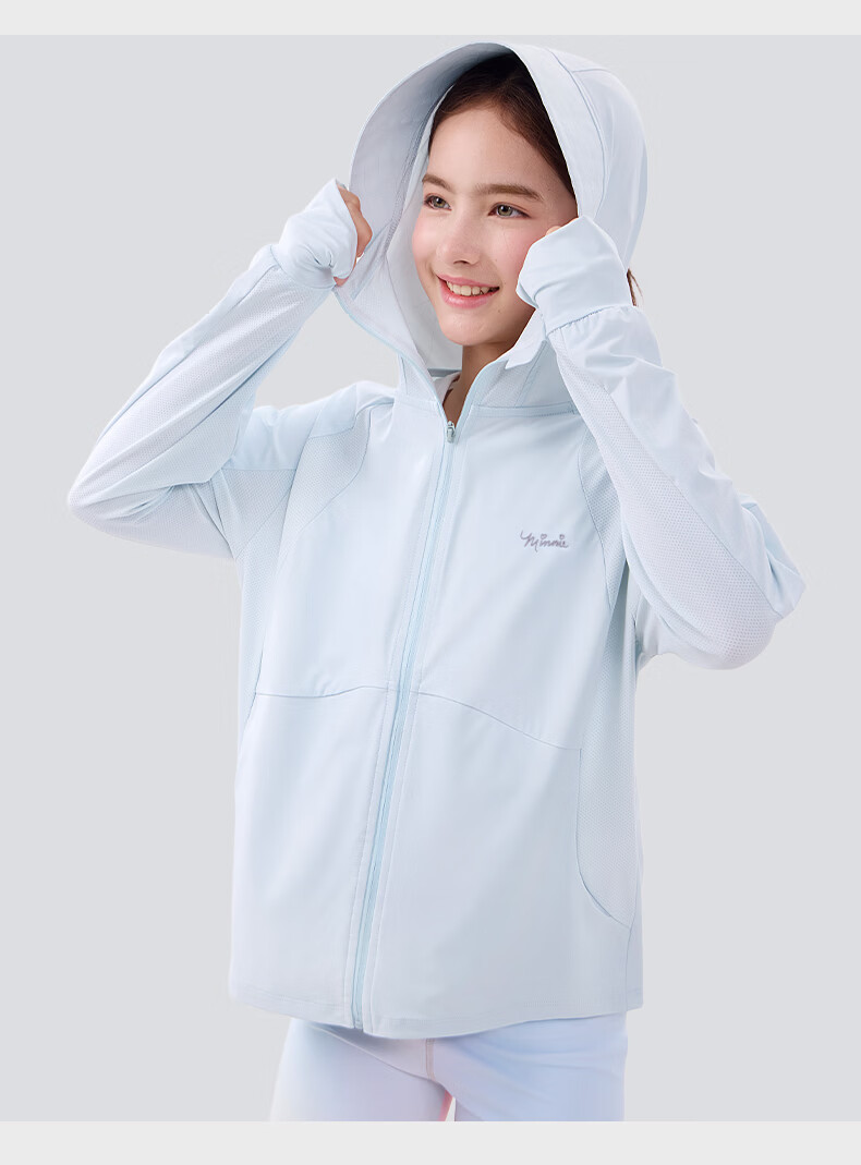 Disney Girls' Summer Sun Protection Jacket UV-Resistant Outdoor Sports Coat for Older Children and Teens 1A013 White 170 8