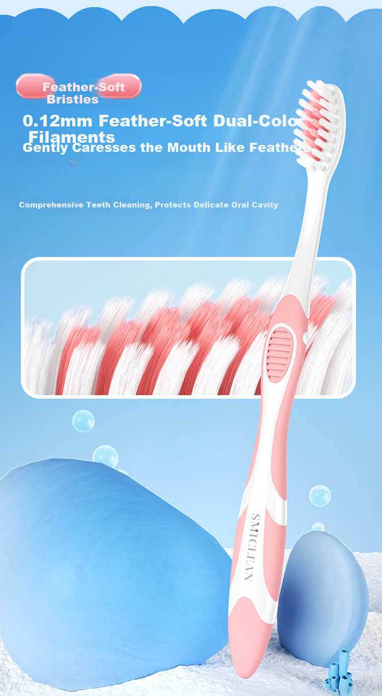 Kejiekejing Sanxiao Group Children's High-Density Soft Bristle Toothbrush 5-12 Years Old Kids Boys Girls Cartoon Design 2-Pack 4
