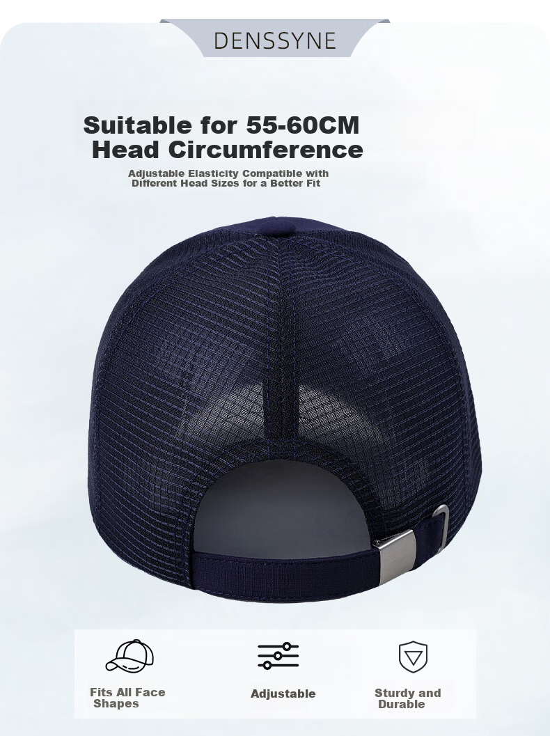 Desina Men's Summer Half-Mesh Hard-Top Baseball Cap Breathable Quick-Dry Outdoor Running Sports Cooling Sun Protection Hat 6