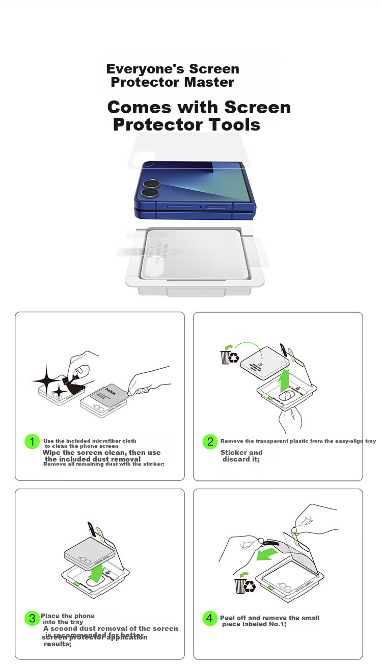 BELKIN Samsung Galaxy Z Fold8 Ultra Tempered Glass Screen Protector AR Anti-Glare Outer Screen Film Shockproof Scratch-Resistant 8