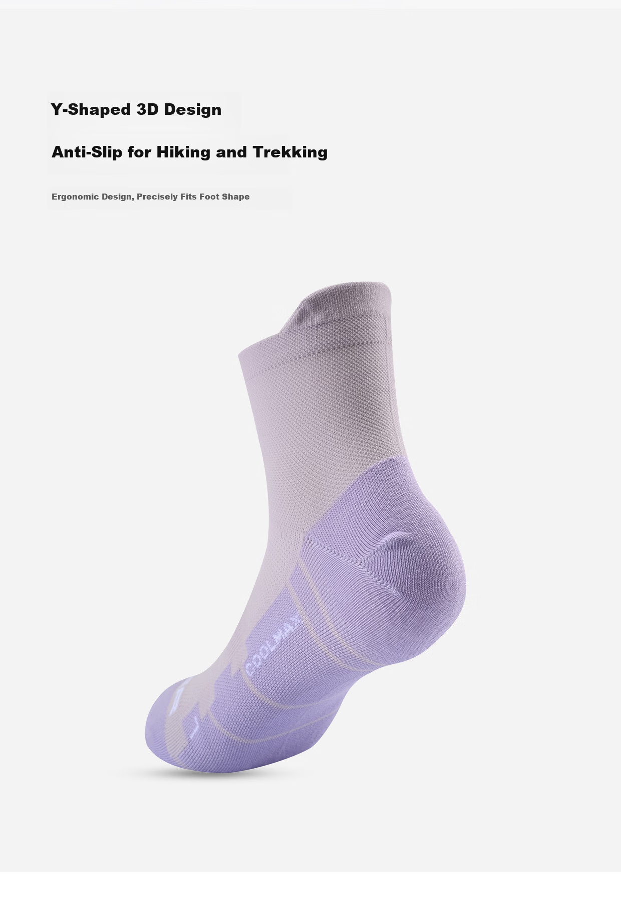 SCALER Outdoor Socks Unisex COOLMAX Elastic Breathable Sweat-Wicking Durable Low-Cut Trail Running Socks 10