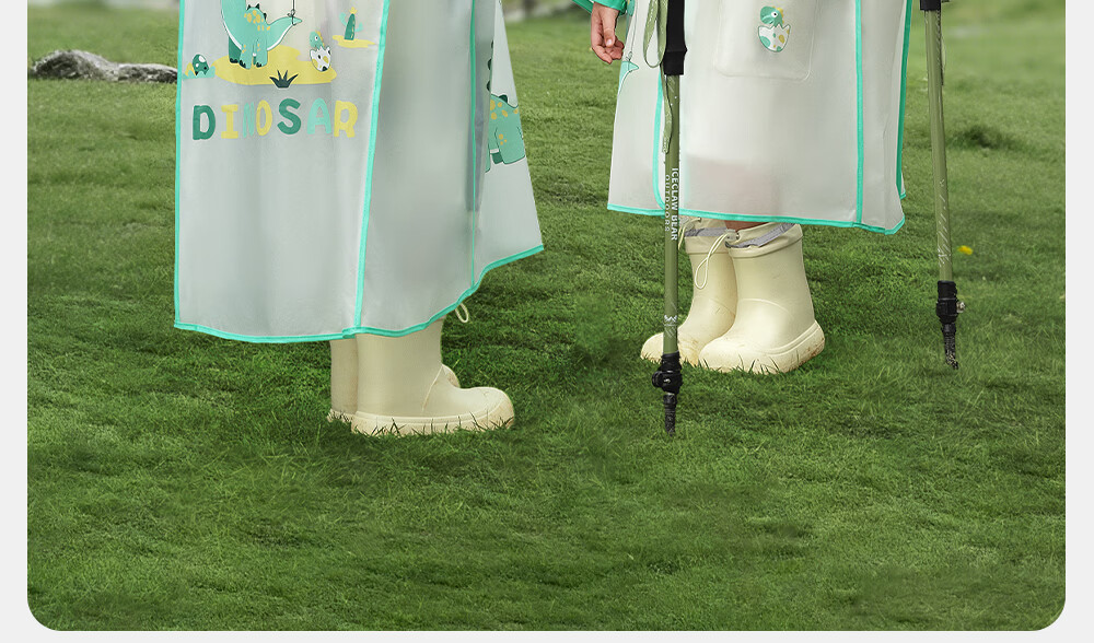 Betis Kids Raincoat Boys Girls Waterproof Rainwear Kindergarten Primary School Student Rain Poncho 36
