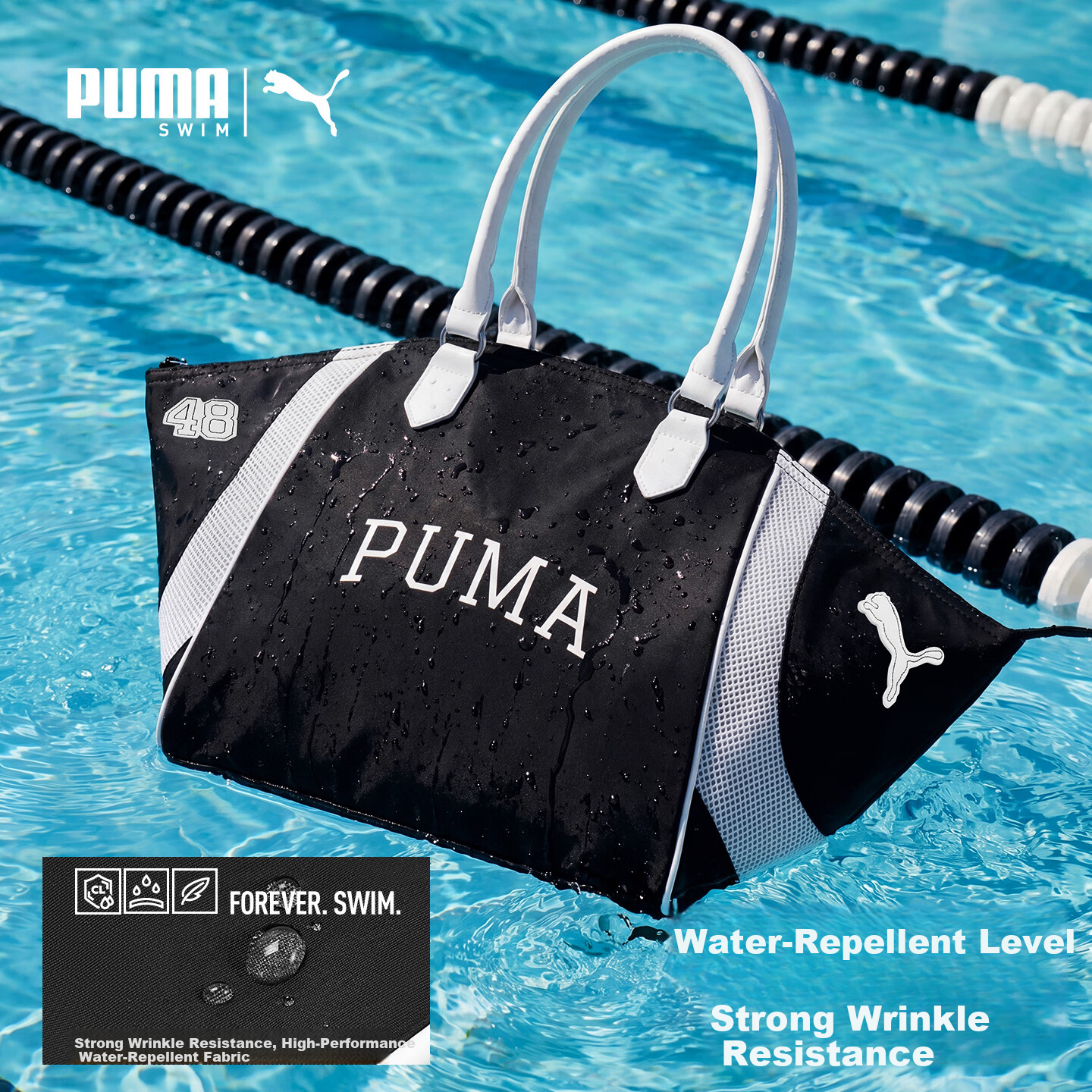 PUMA Swimming Handbag, Large Capacity Shoulder Bag, Wet And Dry Separation, Sports Yoga Lightweight Travel Bag, Fitness Bag, High-End