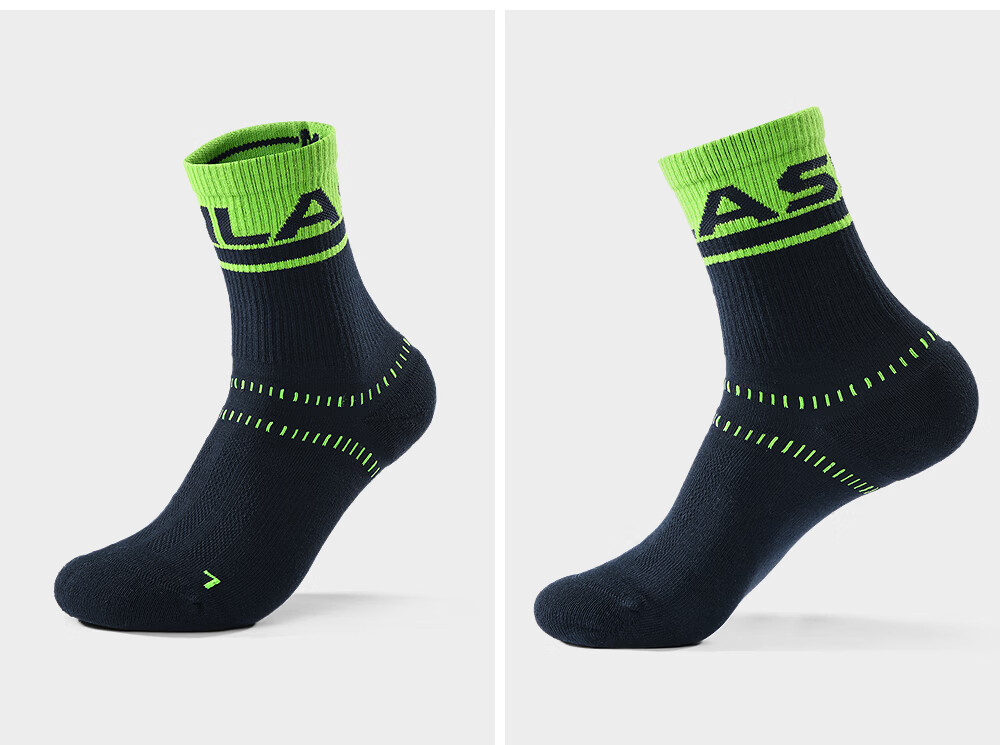 KAILAS FUGA Unisex Mid-Cut Sports Socks KH2602002 Cloud White/Deep Frost Gray M 9