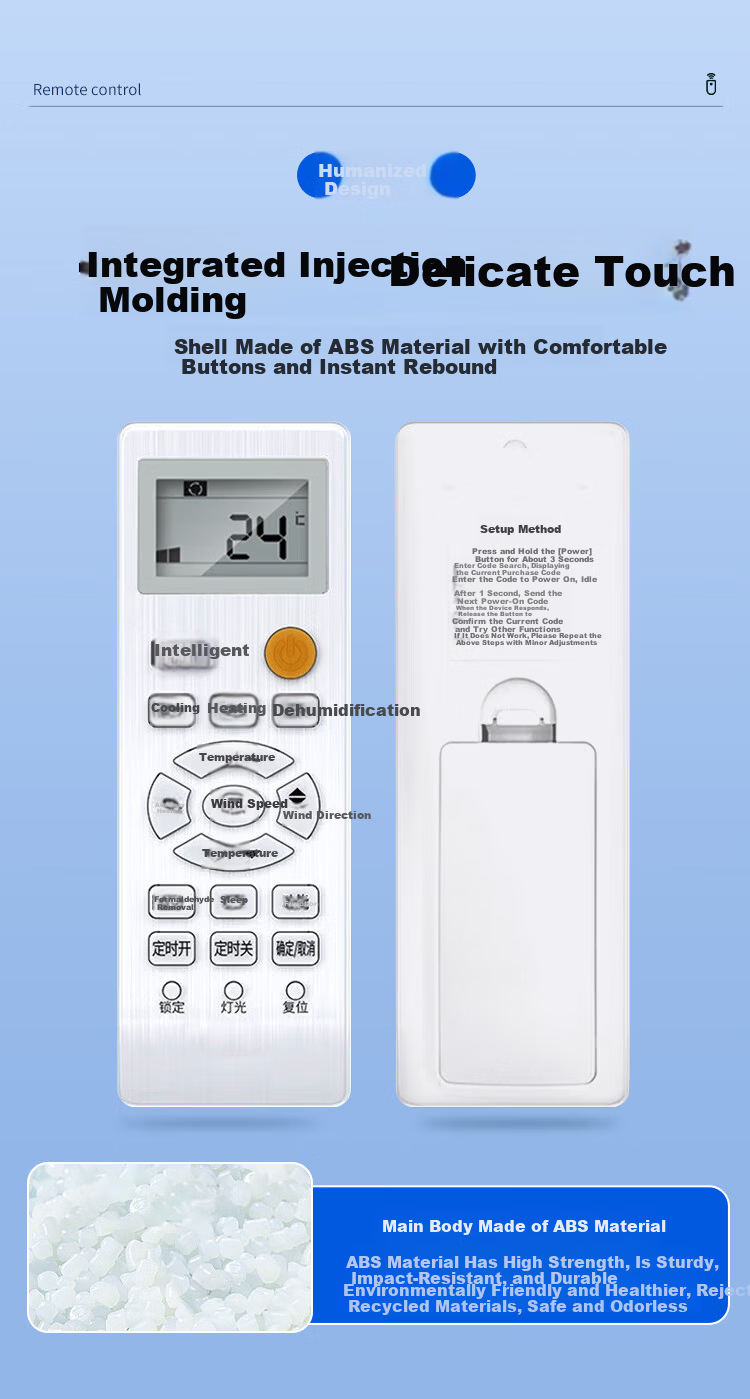 ProPre Universal Air Conditioner Remote Control Compatible with Gree, Midea, Changhong, Haier, Chigo, Kelon, Hitachi, Panasonic, Mitsubishi, Daikin, Hisense, Aux, LG, Whirlpool Air Conditioners 4