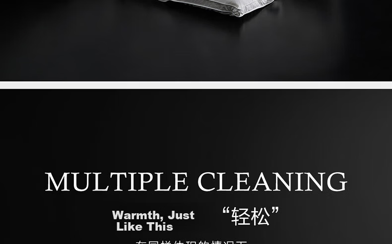 Mercury Home Textiles 95% White Goose Down Quilt Thickened Winter Double Duvet 220×240cm-1100g 22