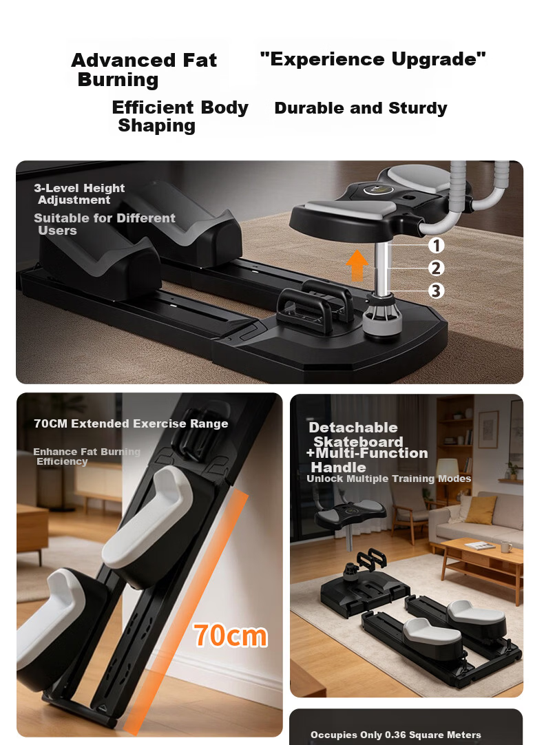 DDS Multifunctional Crawling Machine Lumbar Spine Stretching Core Training Abdominal Roller Home Fitness Equipment Climbing Machine DDS6507H 2