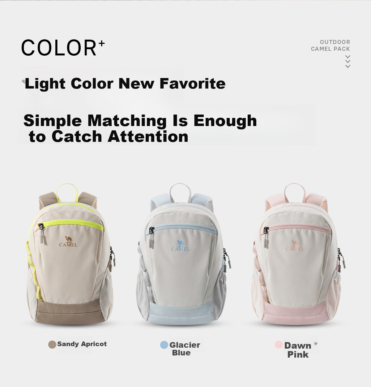 CAMEL Travel Women's Backpack Lightweight Commuter School Bag Outdoor Hiking Mountaineering Bag 535CB21070 5