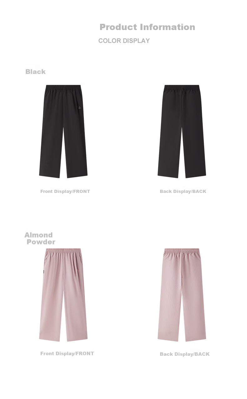 PEAK Summer Outdoor Men's Water-Repellent Sports Yamamoto Breathable Sun-Protective Outdoor Curved Pants Women's DF362090 33