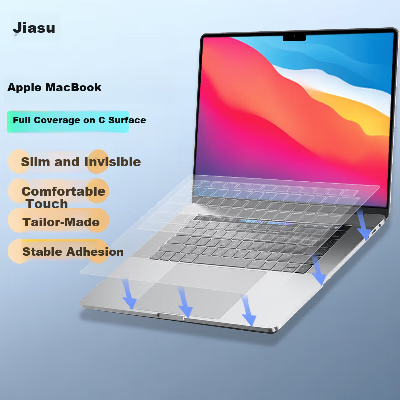 Jiasu MacBook Air 2020 New Model [A2179] Full Coverage Keyboard Film Laptop Keyboard Protective Cover High Transparency Invisible Keyboard Protector 1