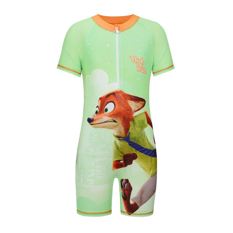 Disney Kids Boys One-Piece Swimwear Zootopia Nick Wilde Green D36232S2G Size 150
