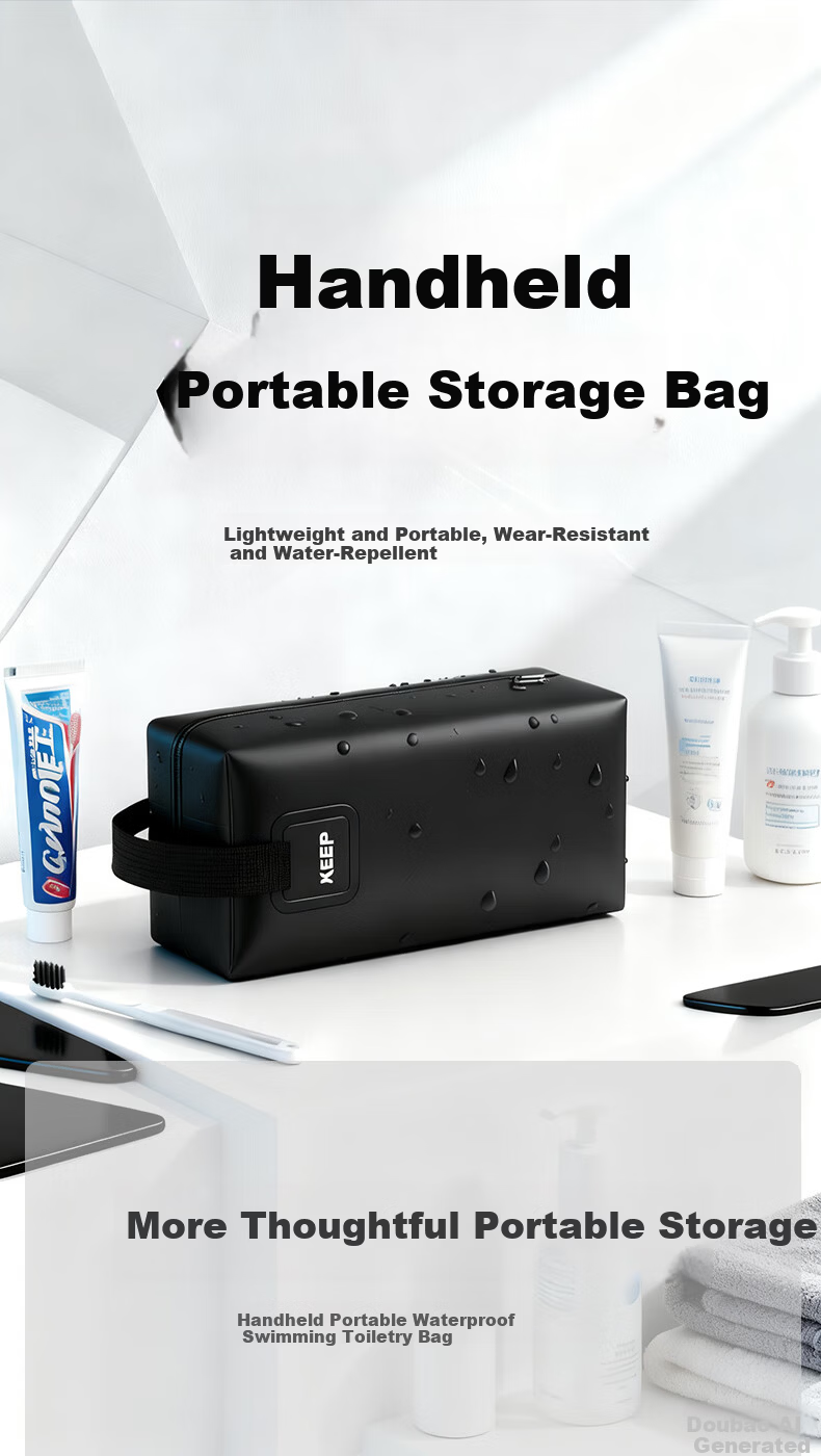 Keep Fitness Bag Unisex Portable Large Capacity Handheld Beach Bag Waterproof Toiletry Storage Swimming Gear 1