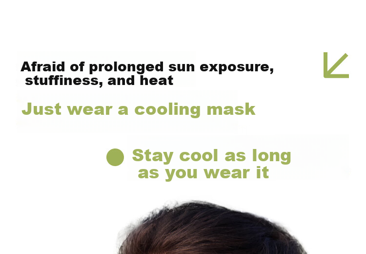 Beneunder Cooling Sun Protection Face Mask Sun Shield Face Cover Neck Gaiter Cycling Face Guard Medical Breathable Eye Corner Sunblock Blue 2